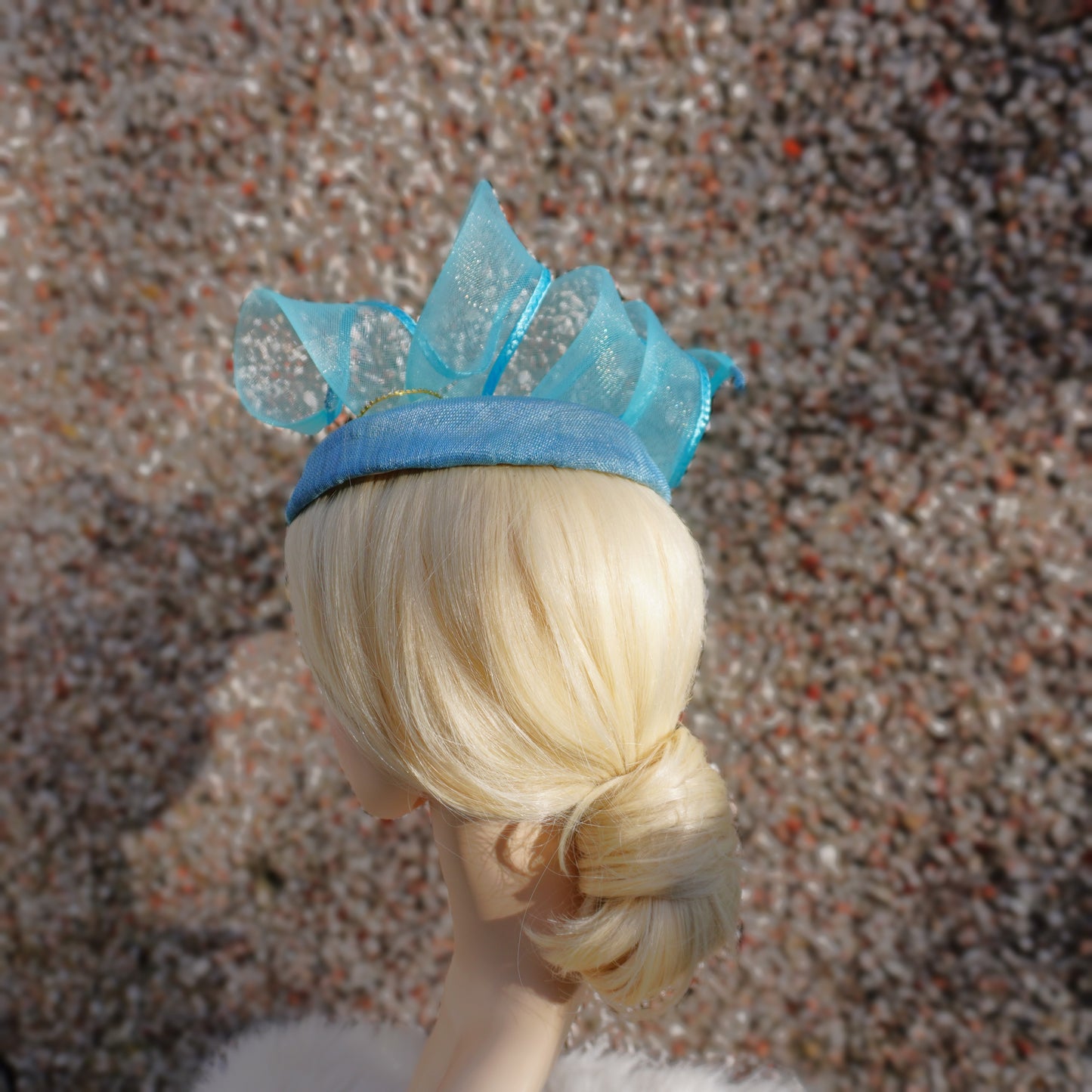 Light Blue pillbox cocktail hat, Wedding fascinator blue, Ladies tea party, Ascot, Derby, Mother of the bride Hat