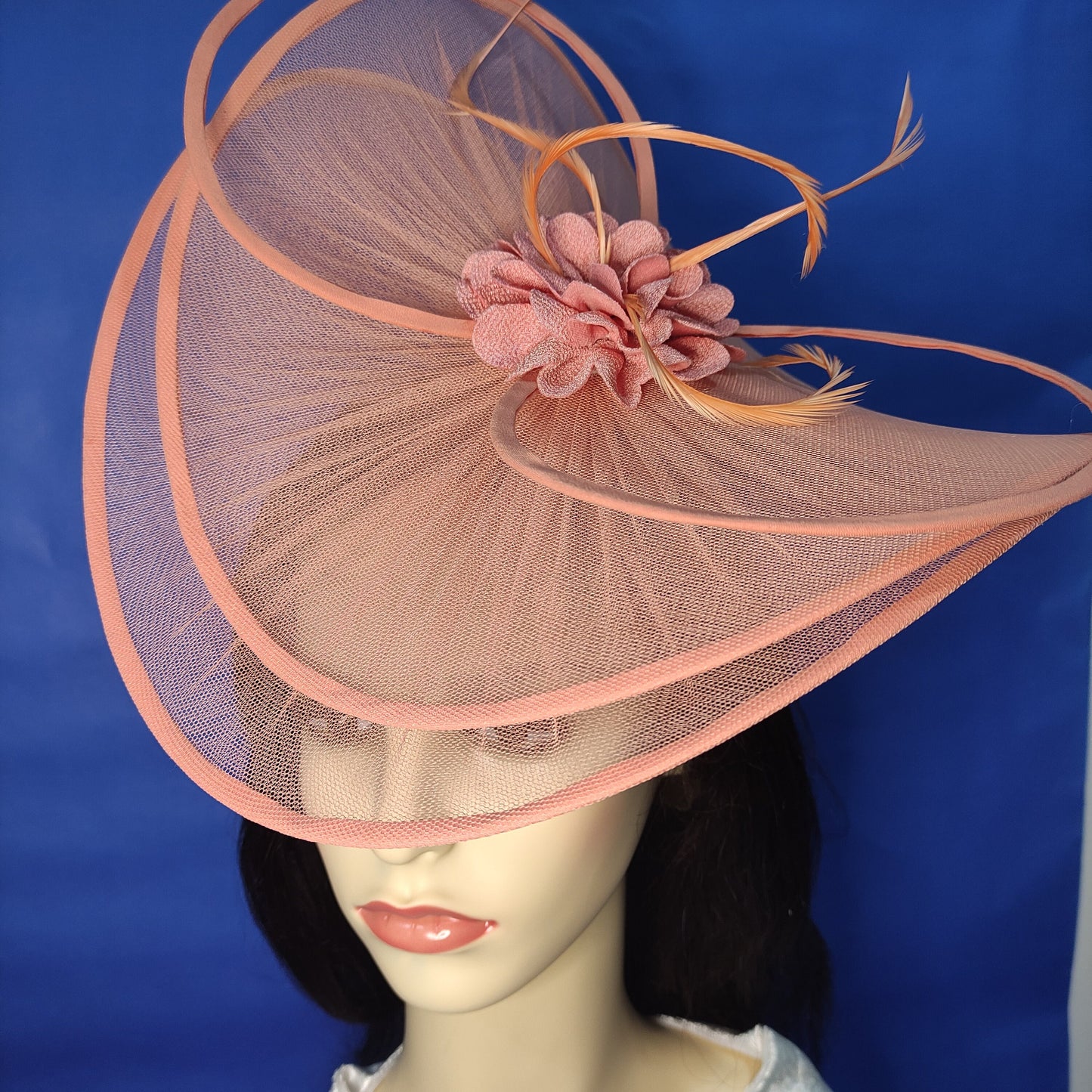 Wide Brim Hat- Wedding Hat -Fashions on the field- Mother of the Bride hat- Custom Hat- Multi colour