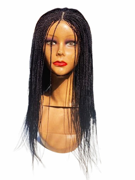 Black twist braids wig.