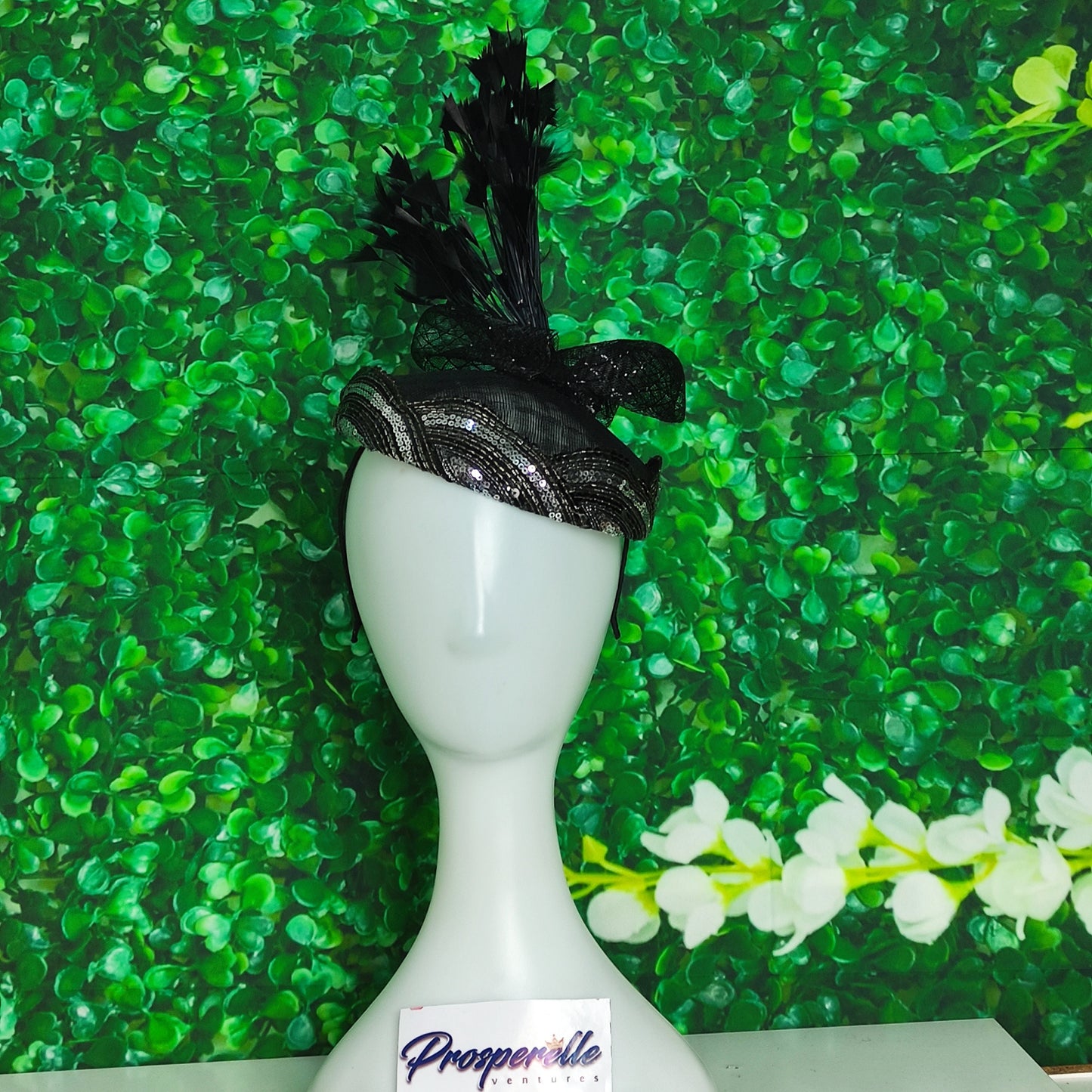 Pillbox Hat Black, Special Occasion Hat, Royal Ascot hat